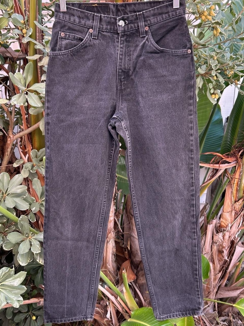 Vintage 1997 Levi’s 960 Orange Tab Black Jeans 5 Juniors 28x29 USA Made